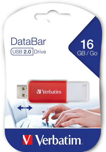 Verbatim DataBar USB flash drive 16 GB USB Type-A 2.0 Red