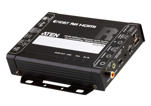 ATEN HDMI HDBaseT Receiver with Audio De-Embedding / Bi-directional PoH (4K@100m) (HDBaseT Class A) (PoH PSE & PD)