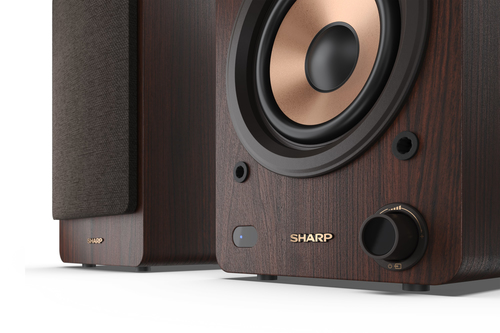 Sharp BOOKSHELF SPEAKERS 2-way Brown Wired & Wireless 60 W