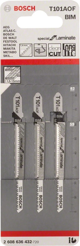 Bosch 2608636432 Jigsaw blade Bimetal 3 pc(s)