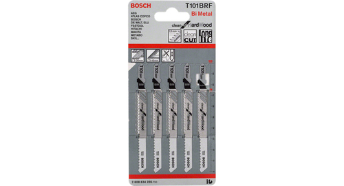 Bosch T 101 BRF Clean for Hard Wood Jigsaw Blades
