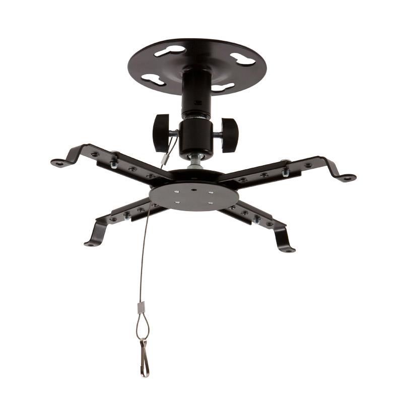 4WORLD UCHWYT SUFITOWY DO PROJEKTORÓW UCHYLNY/OBROTOWY, 12,6 CM, BLK