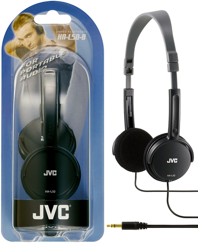 JVC HA-L50-B headphones/headset Wired Head-band Music Black