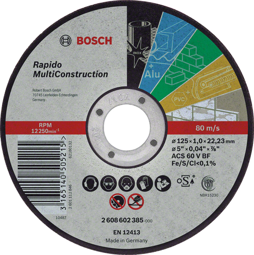 Bosch 2 608 602 384 angle grinder accessory Cutting disc