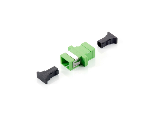 Equip SC APC Coupler, Single-mode simplex