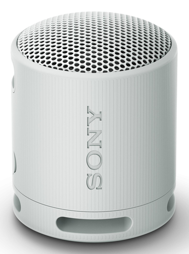 Sony SRS-XB100 - Wireless Bluetooth Portable Speaker, Durable IP67 Waterproof & Dustproof, 16 Hour Battery, Eco, Outdoor and Travel in Light Grey