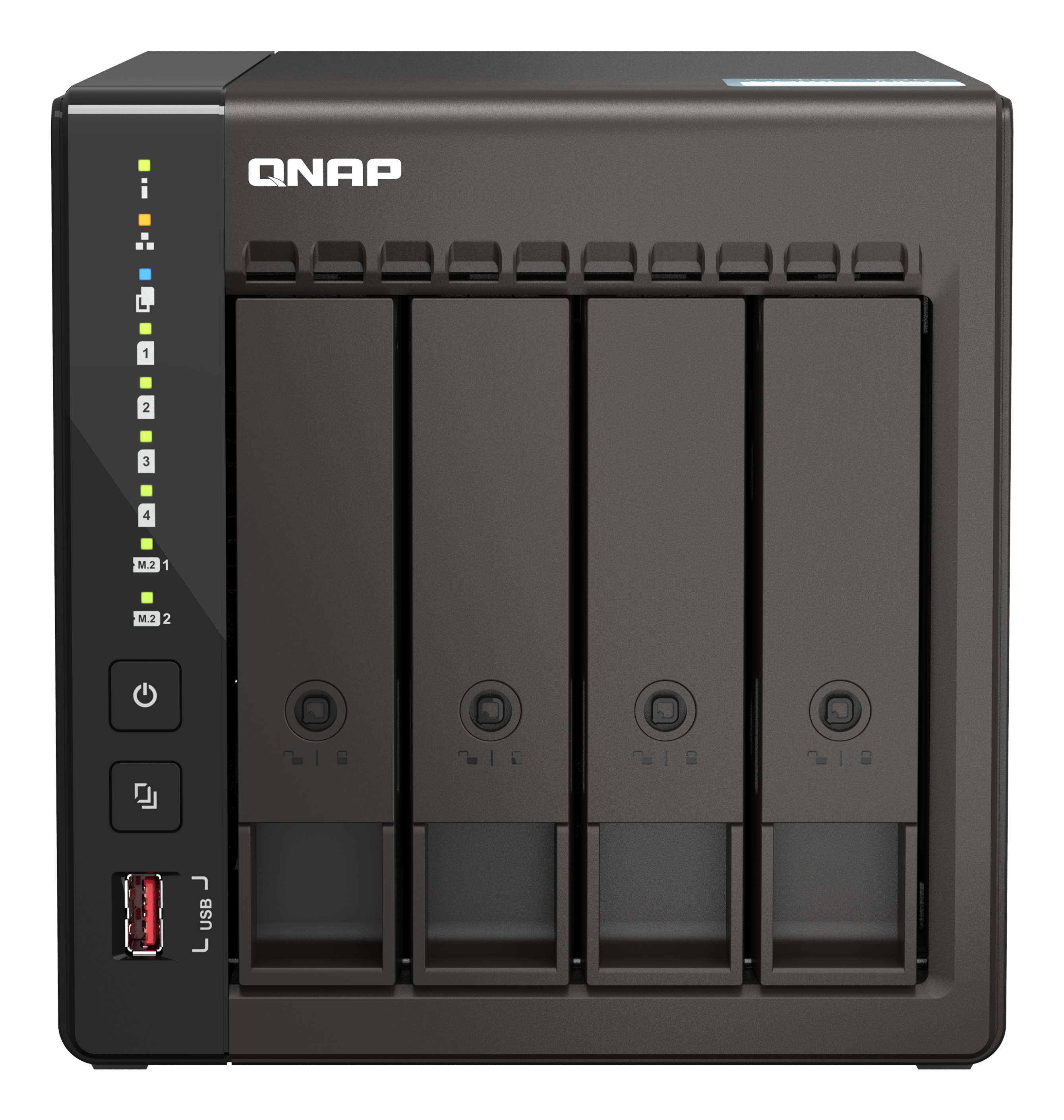 Intel Celeron J6412 NAS Tower - 4x 3.5 inch Bay - 8 GB RAM - 4GB Flash - Black