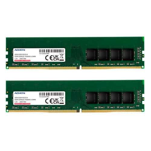 ADATA AD4U320016G22-DTGN memory module 32 GB 2 x 16 GB DDR4 288-pin DIMM