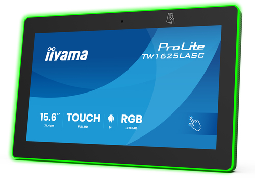 iiyama TW1625LASC-B3PNR meeting room display 39.6 cm (15.6") 1920 x 1080 pixels LED 802.11a, 802.11b, 802.11g, Wi-Fi 4 (802.11n), Wi-Fi 5 (802.11ac), Wi-Fi 6 (802.11ax) Black Bluetooth
