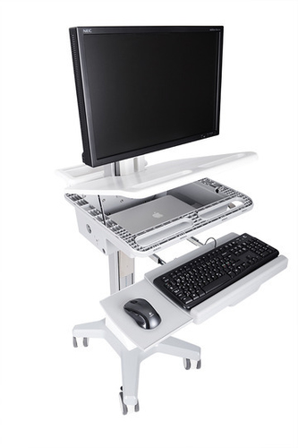 Multibrackets M Universal Workstation Cart DT with Batterypack