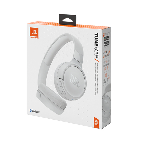 JBL Tune 520BT Headset Wireless Head-band Gaming USB Type-C Bluetooth White