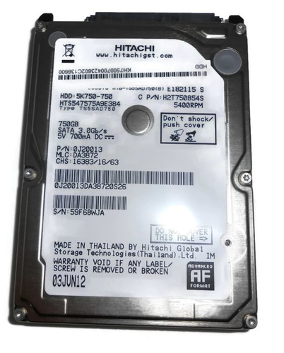 Hitachi 750GB 5400RPM