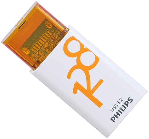 Philips USB 3.2 128GB Click Series Gen 1 USB-C USB flash drive USB Type-C 3.2 Gen 1 (3.1 Gen 1) White