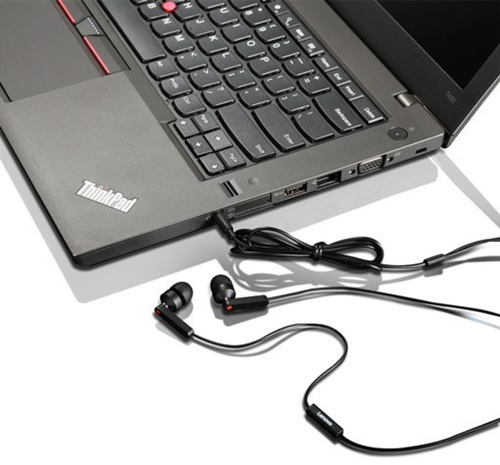 Lenovo 4XD0J65079 headphones/headset Wired In-ear Calls/Music Black