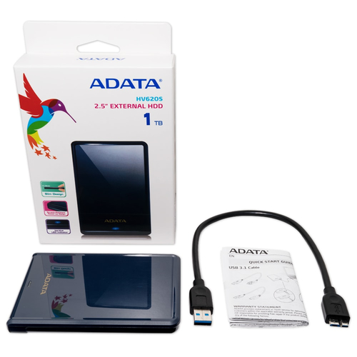 ADATA HV620S external hard drive 1 TB 2.5" Micro-USB B 3.2 Gen 1 (3.1 Gen 1) Blue