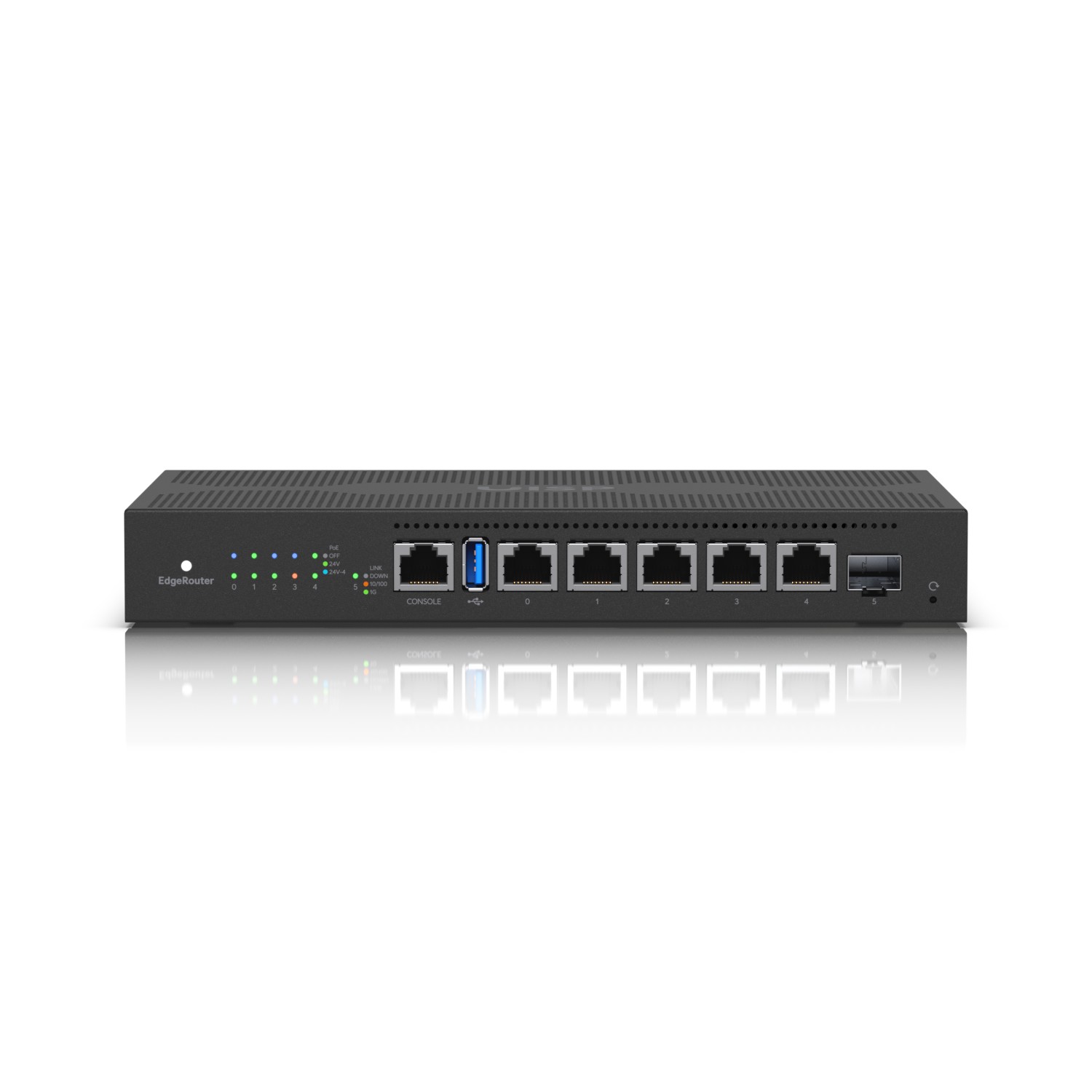 Ubiquiti ER-6P | Router | EdgeMAX EdgeRouter, 5x RJ45 1000Mb/s Passive PoE, 1x SFP