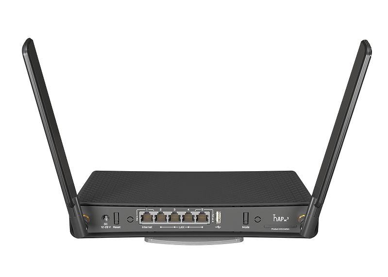 MikroTik hAP ac3 RBD53iG-5HacD2HnD | WiFi Router | AC Dual Band, 5x RJ45 1000Mb/s, 1x PoE, 1x USB