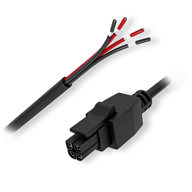 Teltonika power cable | Power cable | with 4-way open wire, PR2PL15B