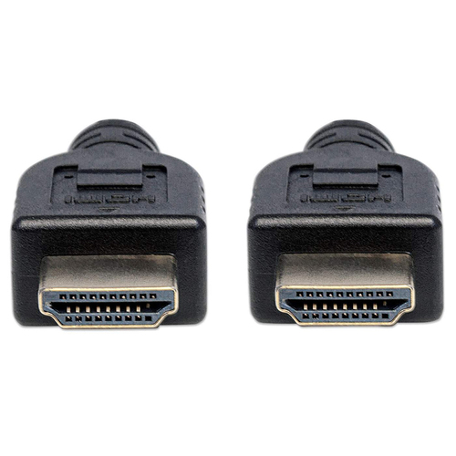 Manhattan HDMI 4K@60Hz Cable with Ethernet - CL3 rated, 3m, Suitable for In-Wall use, For ALL 4K & 1080p/HD uses - when upgrading now or have it ready for when you need it, Male to Male, Black, Ultra HD 4k x 2k, Lifetime Warranty, Premium High Speed