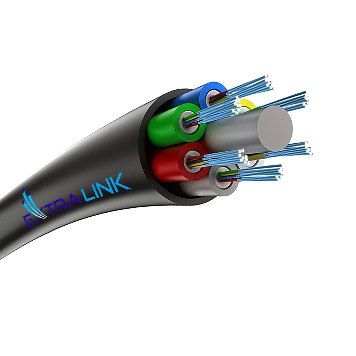 Aerial fiber optic cable ADSS XOTKtsdD 72F | 72J (6x12J), G657A1, 3kN, 10mm | Extralink
