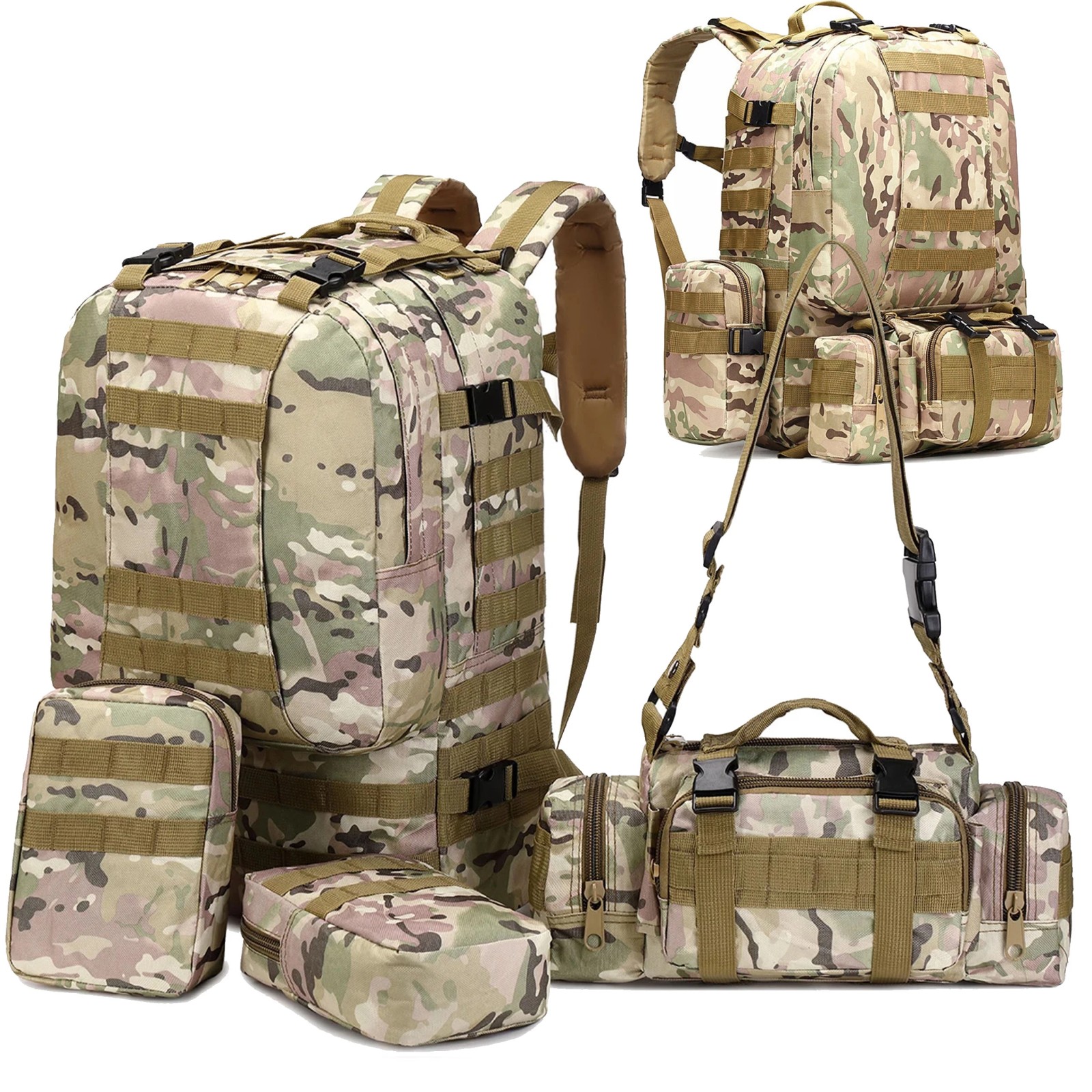 Extralink Military Tactical Backpack 4-in-1 Military Travel 50L mil-669