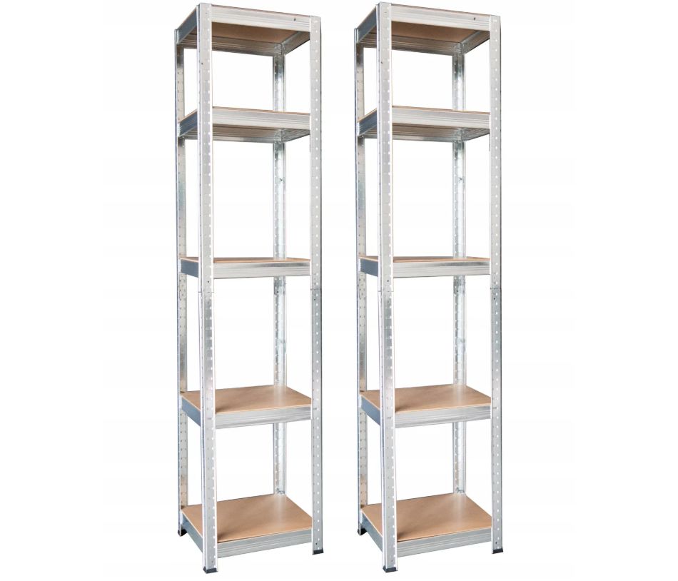Extralink | Set of two 5-level shelves | 180x40x40 cm, 175 kg