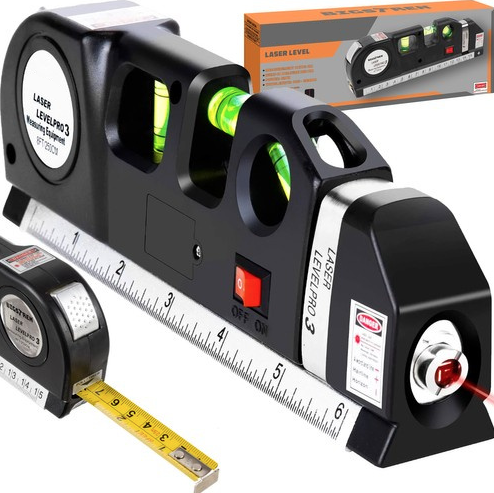 Extralink Laser Level with Measuring Tape, 250cm
