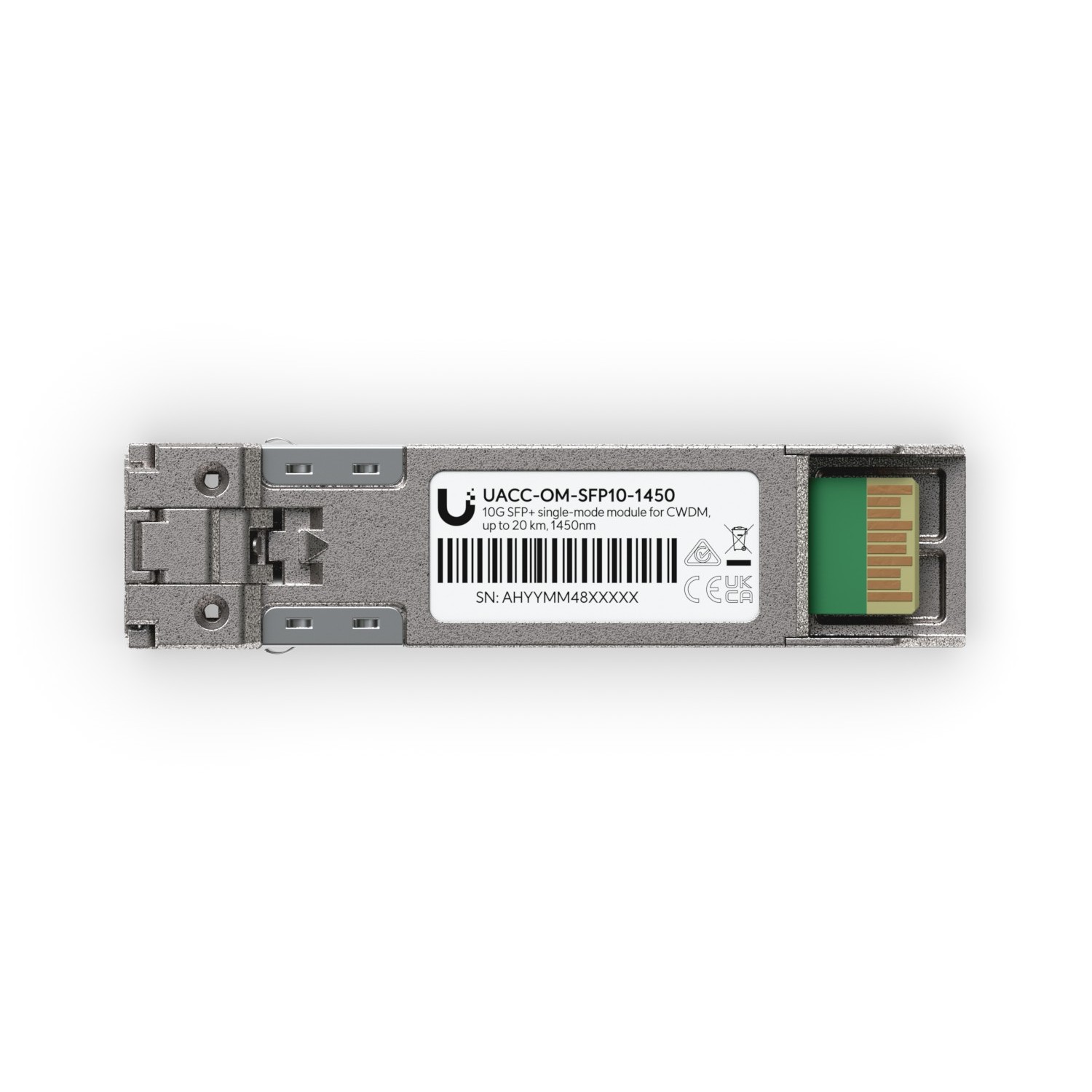 Ubiquiti UACC-OM-SFP10-1450 | SFP+ module | 1450nm, 10G, CWDM, 20km, single mode, duplex LC UPC