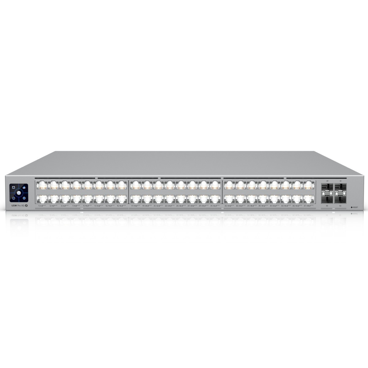 Ubiquiti USW-Pro-XG-48-PoE | Switch | Etherlighting, 32x RJ45 10GbE, 16x RJ45 2.5GbE, 4x SFP28, 1080W, Layer 3