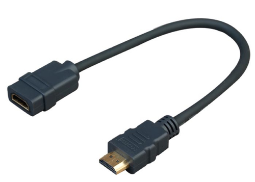 Pro HDMI Male/Female 0,2m