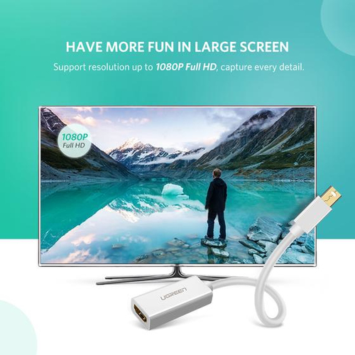 Ugreen 10460 video cable adapter Mini DisplayPort HDMI White