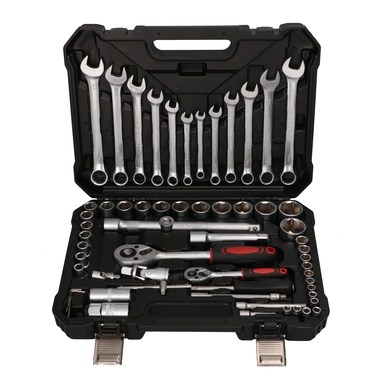 Extralink Powerlink | Tool Set | Socket Wrenches, Case, 61 Pieces