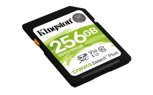 Kingston Technology 256GB SDXC Canvas Select Plus 100R C10 UHS-I U3 V30