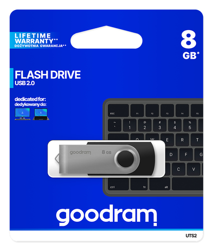 Goodram UTS2 USB flash drive 8 GB USB Type-A 2.0 Black