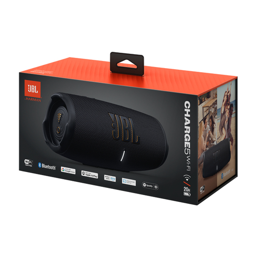 JBL Charge 5 Wi-Fi Stereo portable speaker Black 40 W