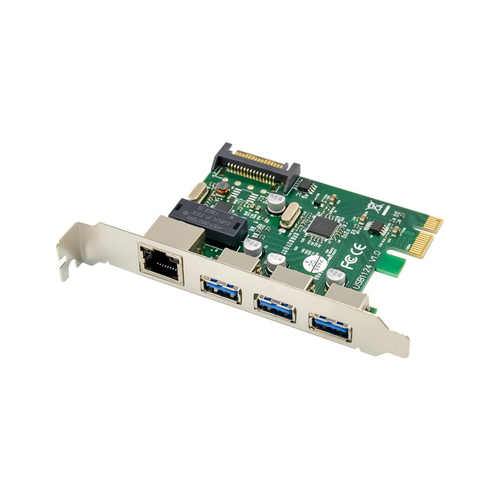 PCIe USB3.0+Ethernet LAN Card