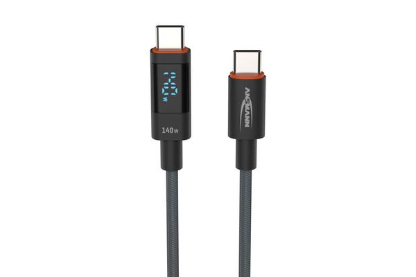 Ansmann 1700-0176 USB-kabel USB 2.0 1,2 m USB C Anthracit