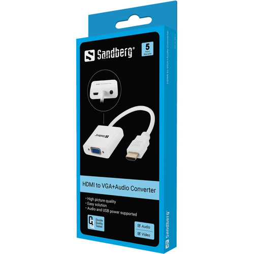 Sandberg HDMI to VGA+Audio Converter
