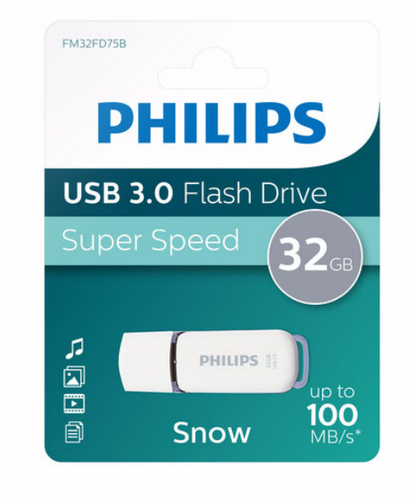 Philips FM32FD75B USB flash drive 32 GB USB Type-A 3.2 Gen 1 (3.1 Gen 1) White