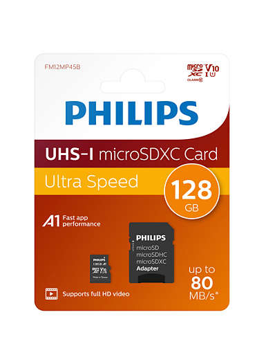Philips FM12MP45B/00 memory card 128 GB MicroSDXC UHS-I Class 10