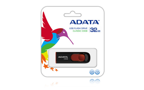 ADATA 32GB C008 USB flash drive USB Type-A 2.0 Black, Red