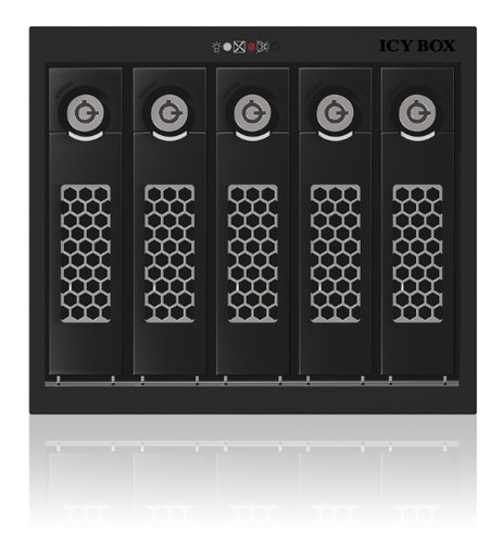 ICY BOX IB-555SSK HDD enclosure Black 3.5"