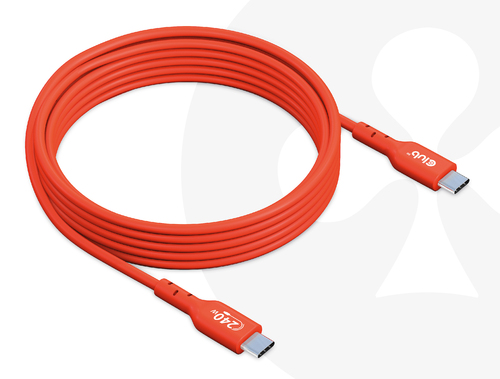 Club 3D CAC-1573 USB-C 240W kabel 2m Rød