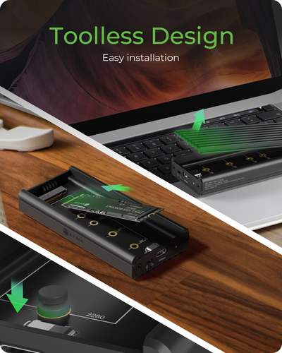 ICY BOX IB-1917M-C32a SSD enclosure Black M.2