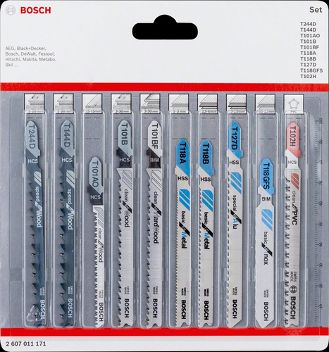 Bosch 2 607 011 171 jigsaw/scroll saw/reciprocating saw blade Jigsaw blade 10 pc(s)