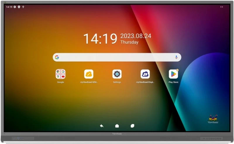 ViewBoard 52serie touchscreen - 86inch - 4K - Android 13.0 - IR 400 nits - 2x20W + sub 20W + array mic - 8/64GB