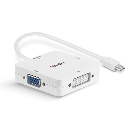 Lindy Mini DisplayPort 1.2 to HDMI 1.4, DVI and VGA Converter