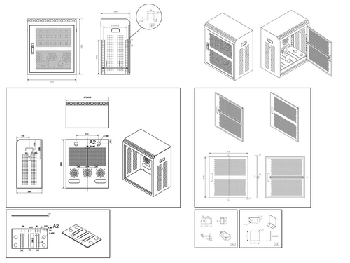 Multibrackets M Public Floorstand AV Cabinet Dual Pillar 180 HD