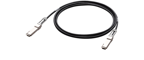Allied Telesis AT-QSFP28-1CU Serial Attached SCSI (SAS) cable 1 m 25.8 Gbit/s Black, Silver