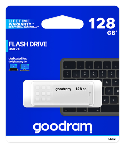 Goodram UME2 USB flash drive 128 GB USB Type-A 2.0 White